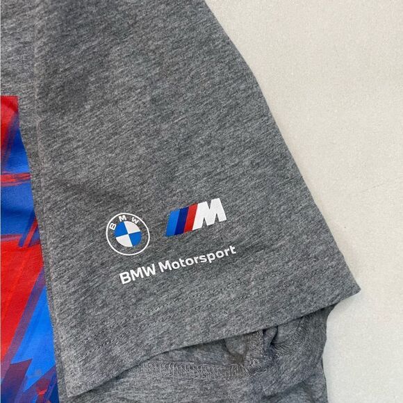 Puma BMW Motorsport Graphic T-shirt Men XL Gray Short Sleeve 531195 03 - Picture 3 of 7